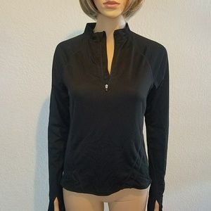 Champion Athletic Black half zip top